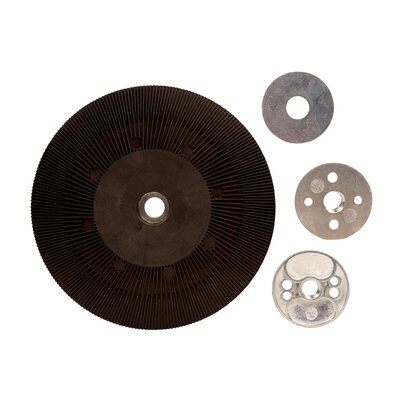 PAD BACKING 125MM RED RIBBED 100 DEG C (SUIT CUBITRON ETC)