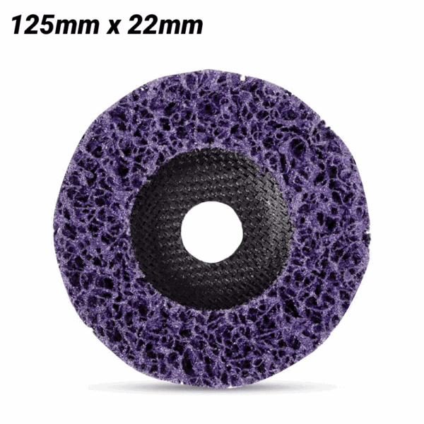 CLEAN & STRIP DISC COURSE PURPLE 125MM X 22MM