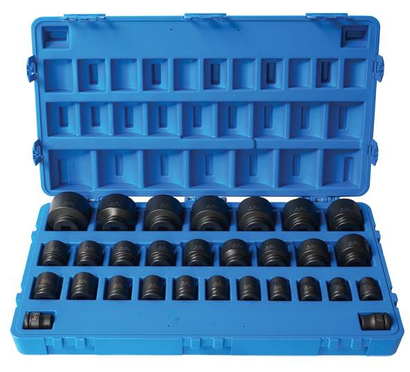 SOCKET SET IMPACT 3/4''DR 6PT 29PCE STD 19-65MM