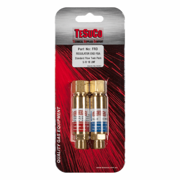 ARRESTOR FLASH  STD FLOW OXY/FUEL REG END  TWIN PK