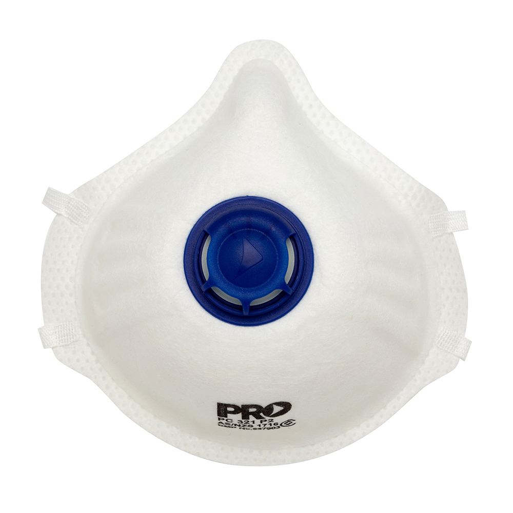 PRO CHOICE RESPIRATOR P2 DISPOSEABLE WTH VALVE PK12