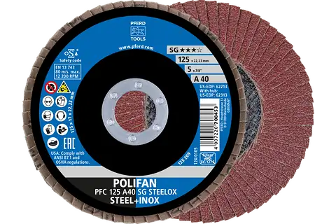 PFERD DISC FLAP PFF 100-A60SG 100MM FLAT GRINDING DISC