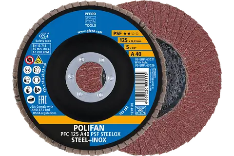 PFERD GRINDING DISC 125X7MM PS ALUM DC