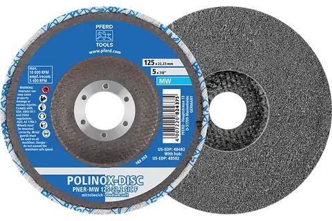 PFERD DISC VELCRO 125MM P60 NO HOLE ABRASIVE GRINDING DISC
