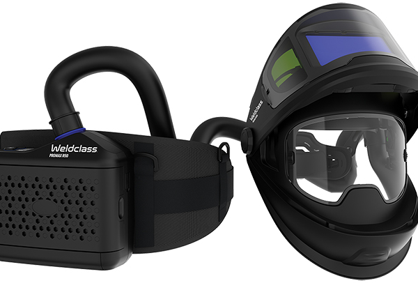 WELDCLASS PROMAX 850 PAPR FLIP-UP WELDING HELMET WITH RESPIRATOR