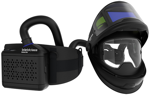 WELDCLASS PROMAX 850 PAPR FLIP-UP WELDING HELMET WITH RESPIRATOR