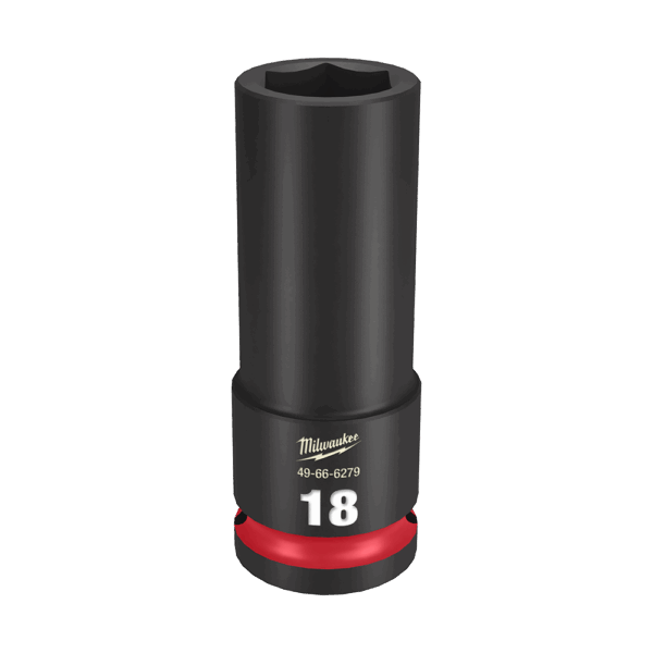 MILWAUKEE SHOCKWAVE 1/2" DRIVE 18MM DEEP 6 POINT IMPACT SOCKET