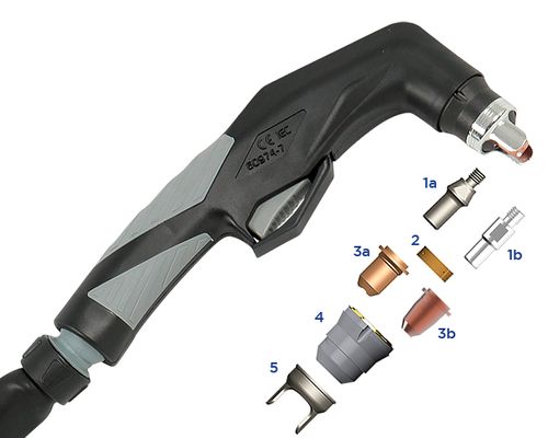 WELDCLASS TIG TORCH 17 4M FOR WF-205/255MST - DURABLE WELDING TOOL