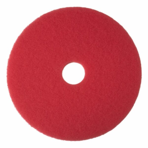 3M RED BUFFING PAD 5100PLG 16 INCH FOR INDUSTRIAL POLISHING