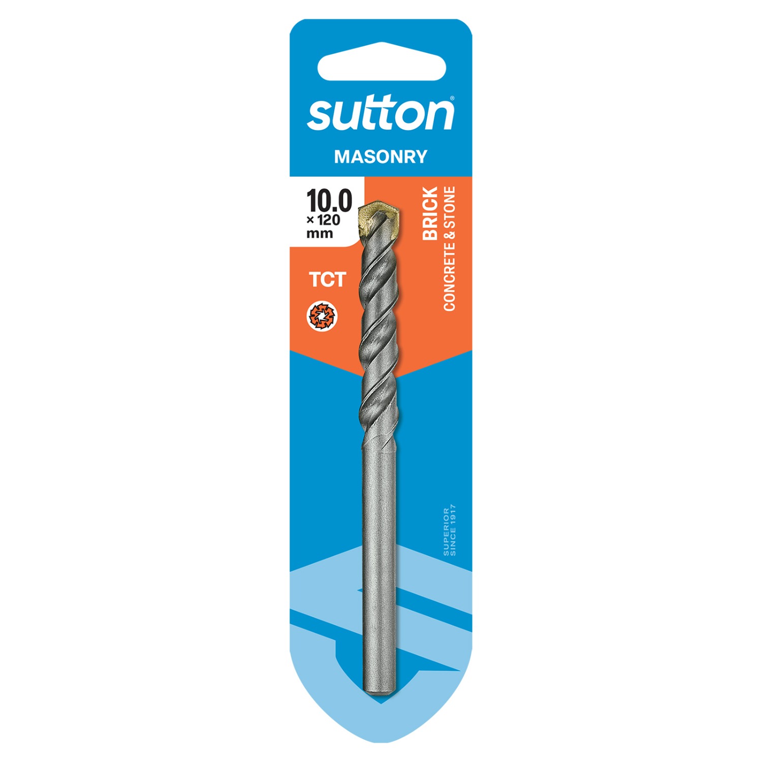SUTTON DRILL D600 6.0MM X 100MM MASONRY STANDARD FIXING CARDED