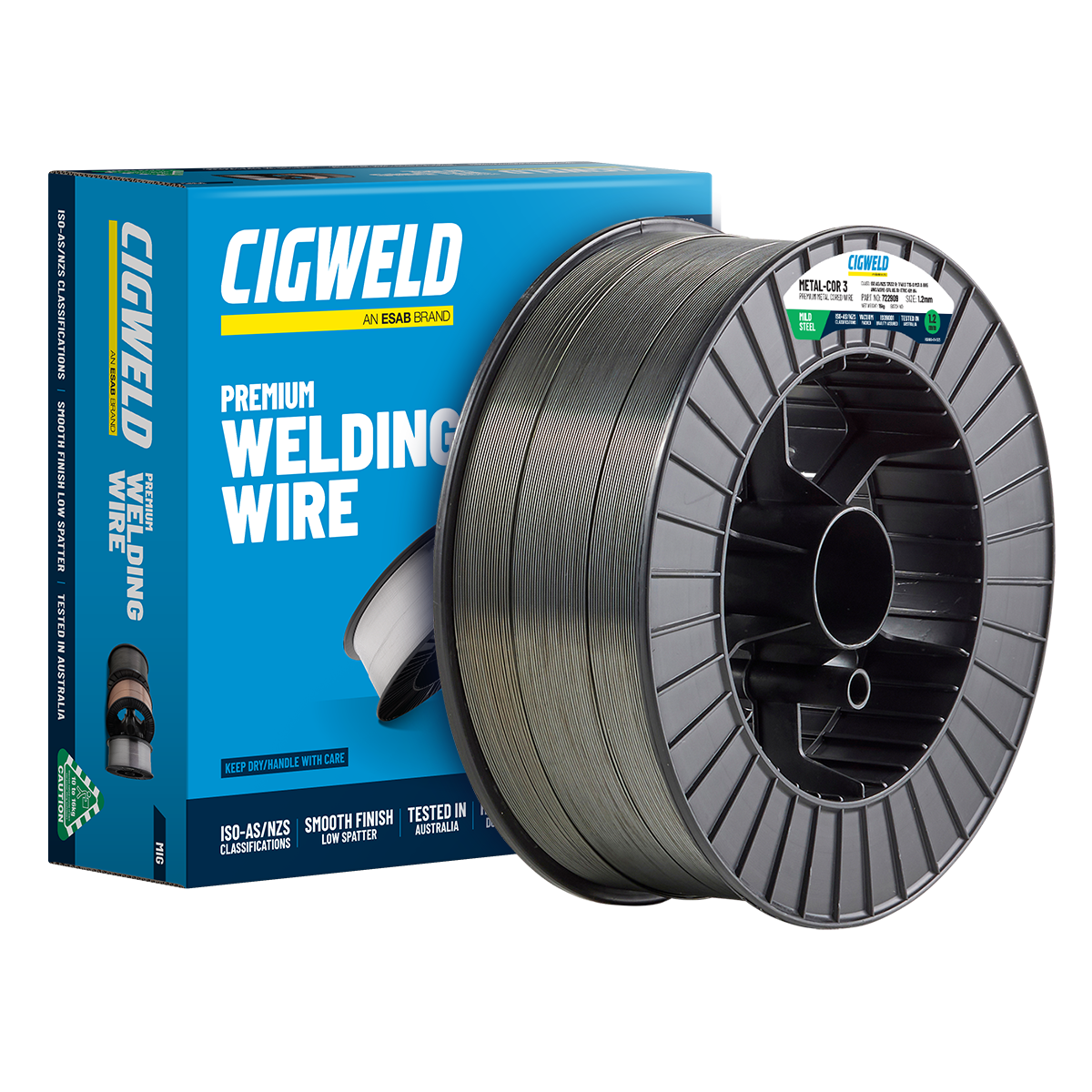 CIGWELD METAL-COR 3, 1.6MM 15KG (E70C-6M H4 GRD 3)(NS*)