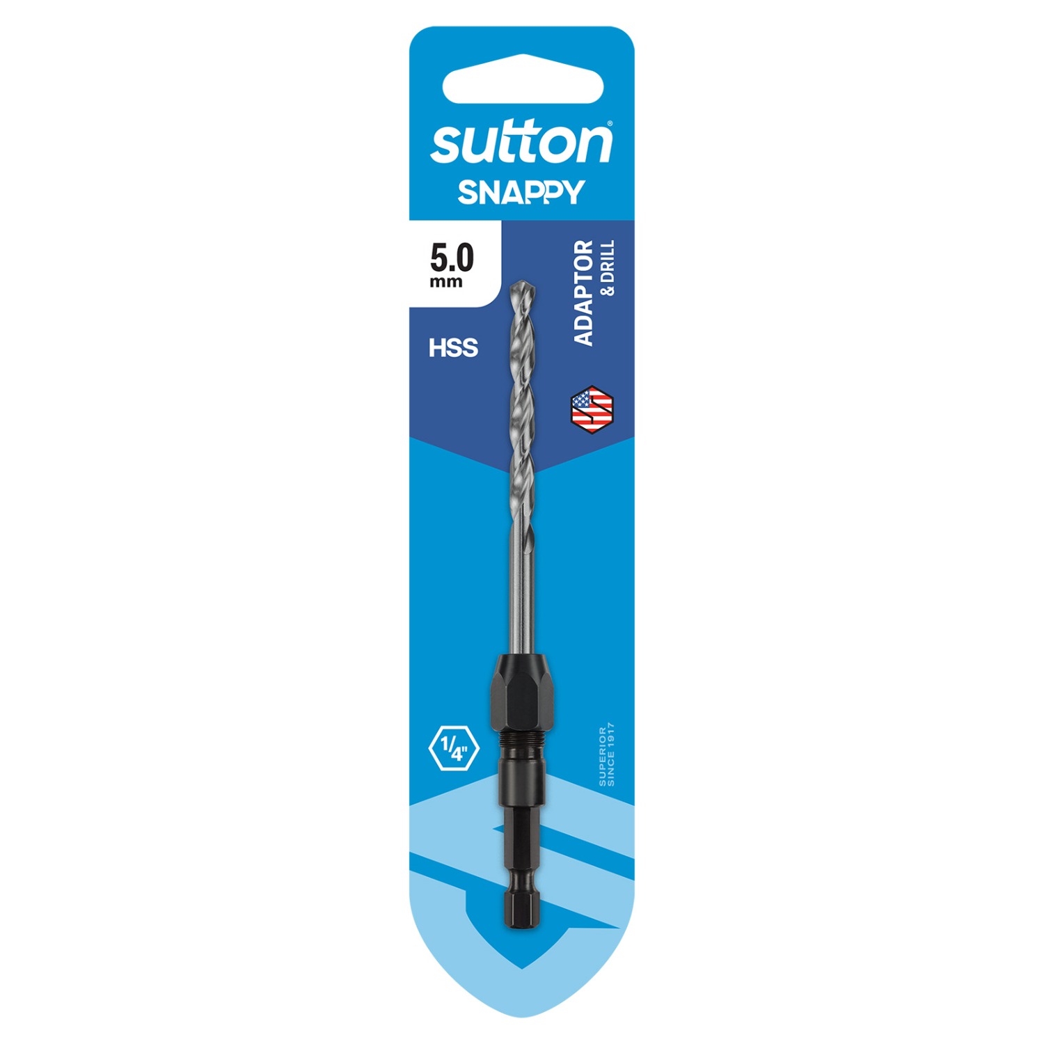 SUTTOO DRILL D213 HEX SHANK HSS-CO SUPABIT 4.0MM HIGH SPEED DRILL