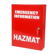 BRADY HAZMAT EMERGENCY INFORMATION CABINET SMALL RED