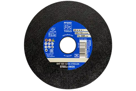 PFERD CUT-OFF WHEEL EHT 125X2.4MM PSF STEELOX