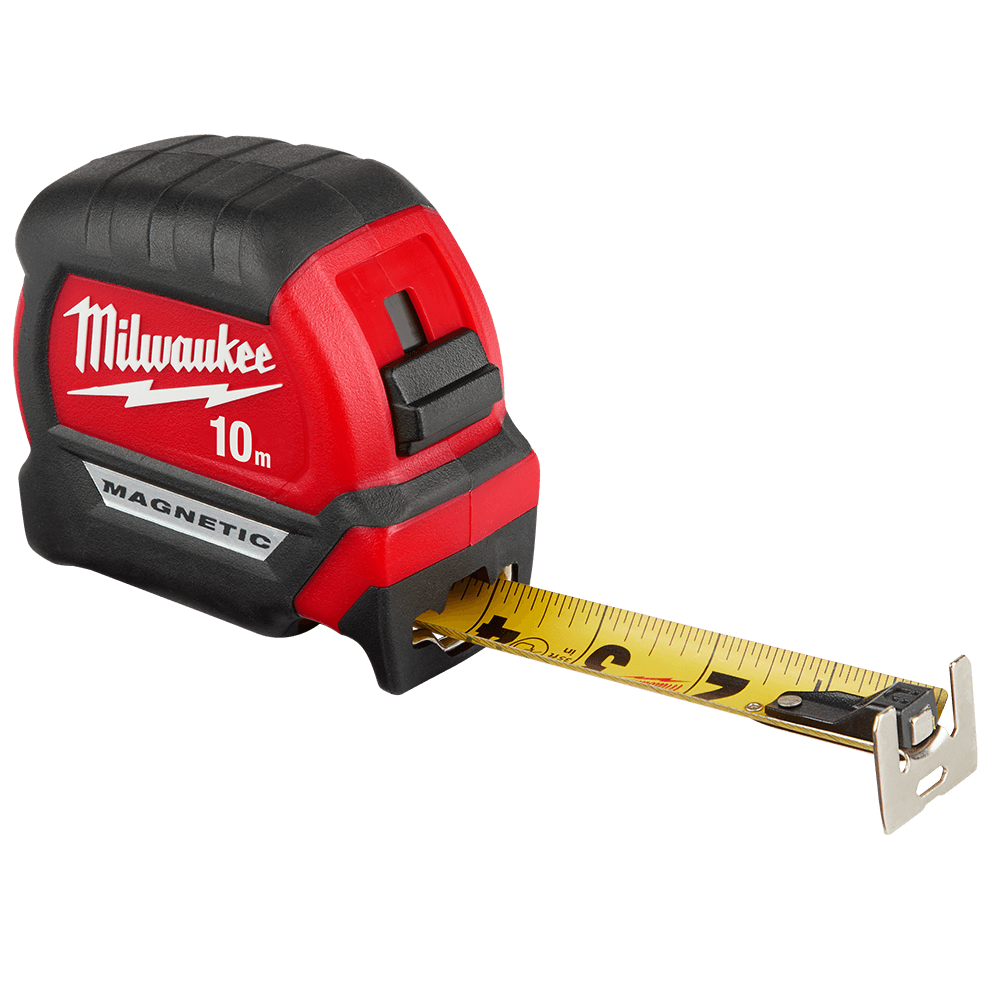 MILWAUKEE 10M COMPACT MAG TAPE MEASURE DURABLE AND ACCURATE