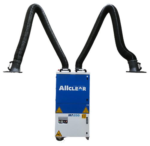 WELDCLASS FUME EXTRACTOR MOBILE ALLCLEAR MA350 STD 3PH/415V TWIN 3M AR