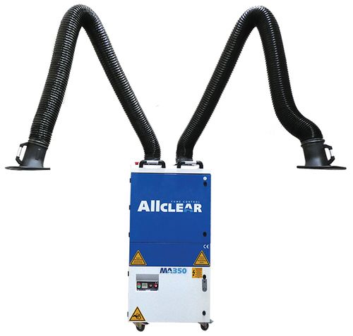 WELDCLASS FUME EXTRACTOR MOBILE ALLCLEAR MA350 AUTO 3PH/415V TWIN 3M A