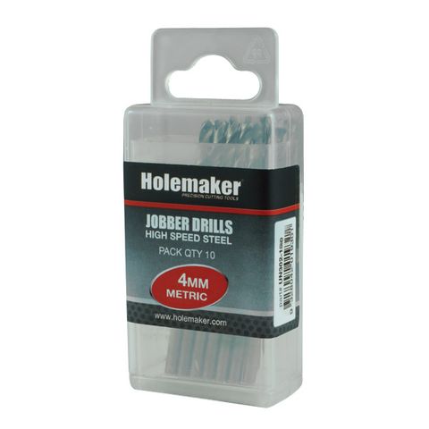 HOLEMAKER JOBBER DRILL 1.0MM PACK OF 10 INDUSTRIAL DRILL BITS