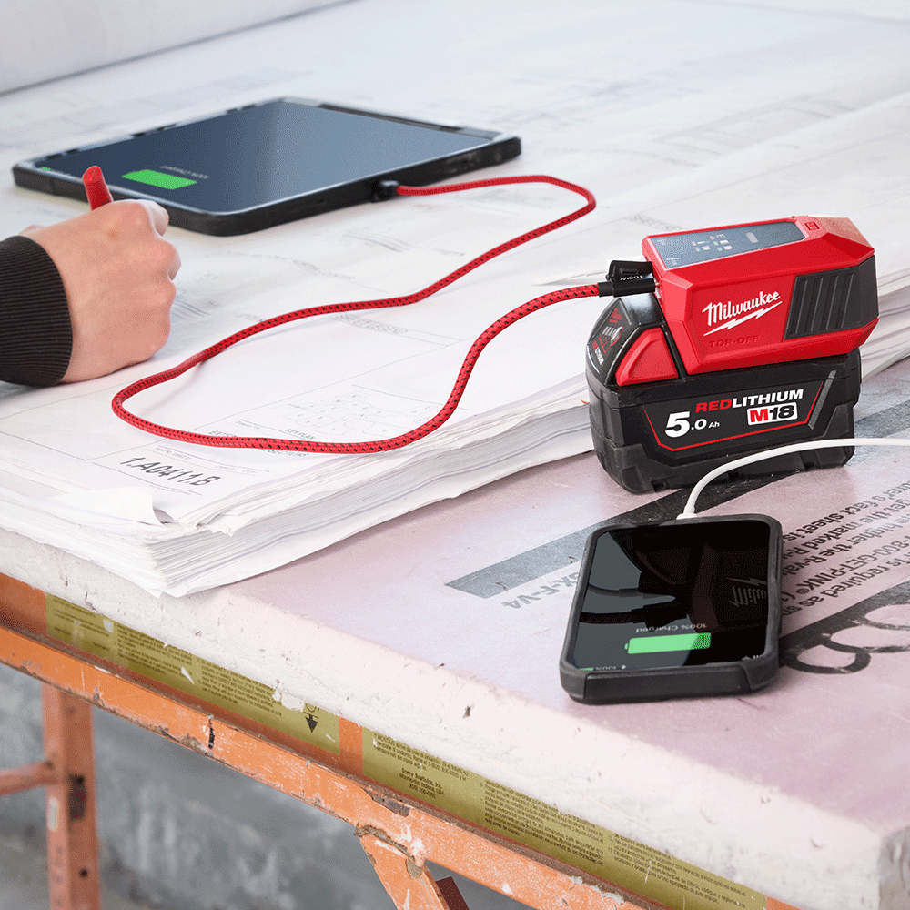 MILWAUKEE M18 TOP OFF BIDIRECT 100W CHARGER HIGH POWER BATTERY CHARGER