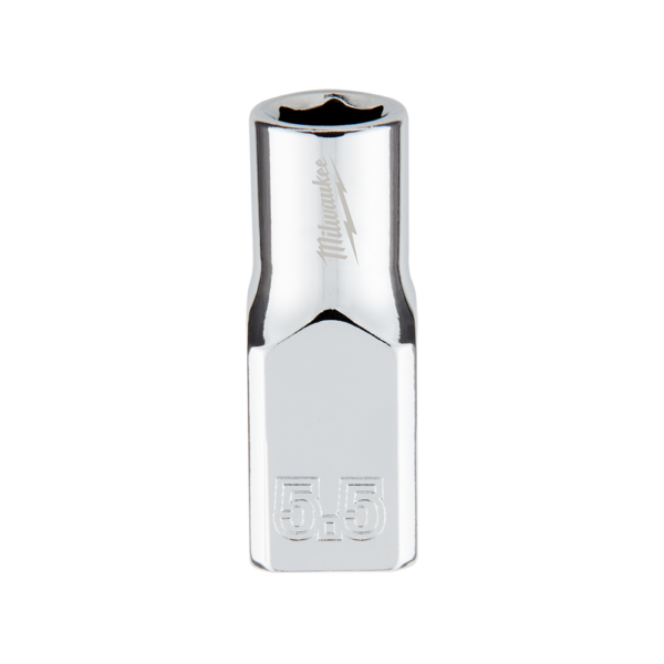 MILWAUKEE 1/4 INCH DRIVE SOCKET METRIC STANDARD 5.5MM