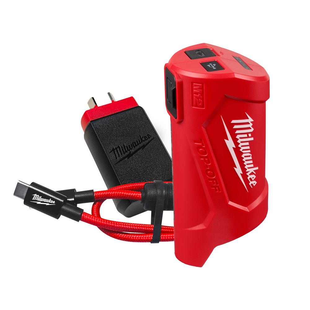 MILWAUKEE M12 USB-C TRAVEL CHARGER FAST CHARGING SOLUTION