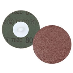 3M FIBRE DISC 782C 180MM X 22MM 80+ SLOTTED 25 PACK