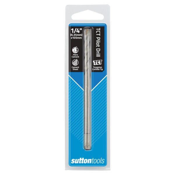 SUTTON DRILL H122 PILOT HSS QUICK-RELEASE 125MM HANGPACK