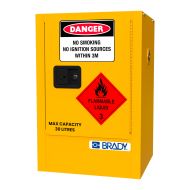 BRADY 30L FLAMMABLE LIQUIDS STORAGE CABINET YELLOW FOR SAFETY