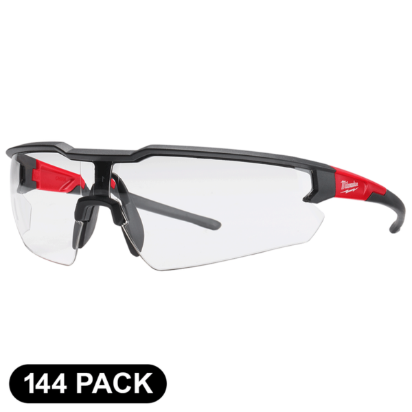 MILWAUKEE SAFETY GLASSES CLEAR 144 PACK INDUSTRIAL EYE PROTECTION