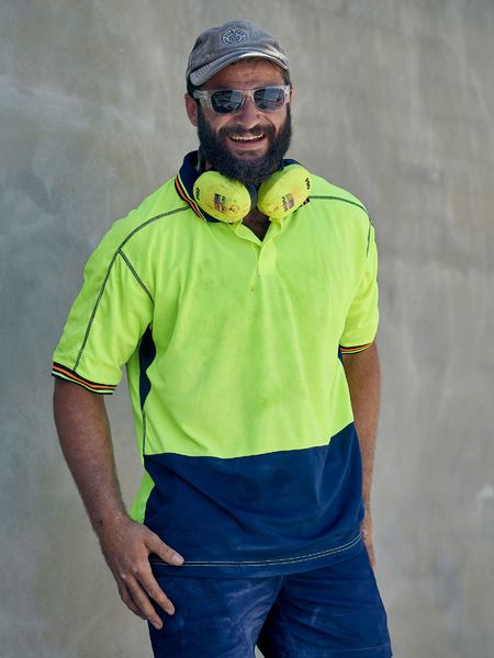 BISLEY HI VIS POLYESTER MESH POLO SHIRT