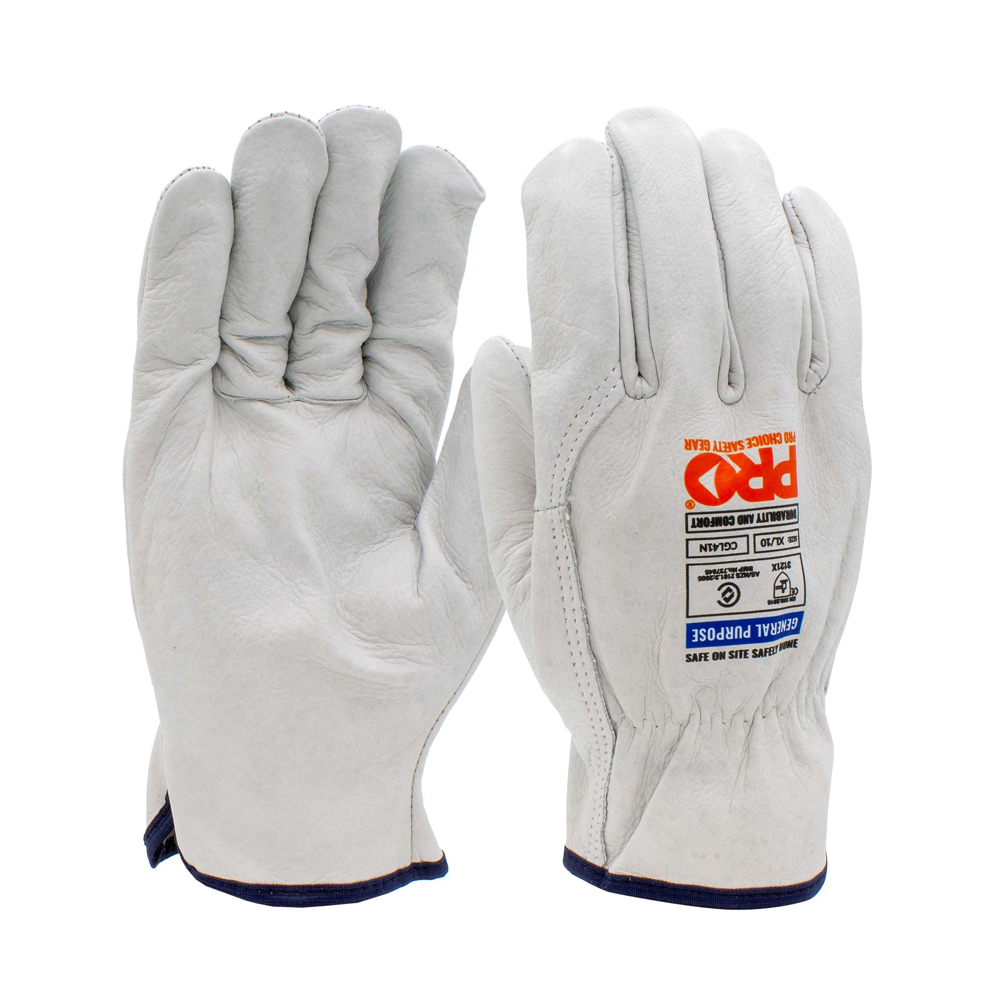 PRO CHOICE GLOVE RIGGER COWHIDE NATURAL