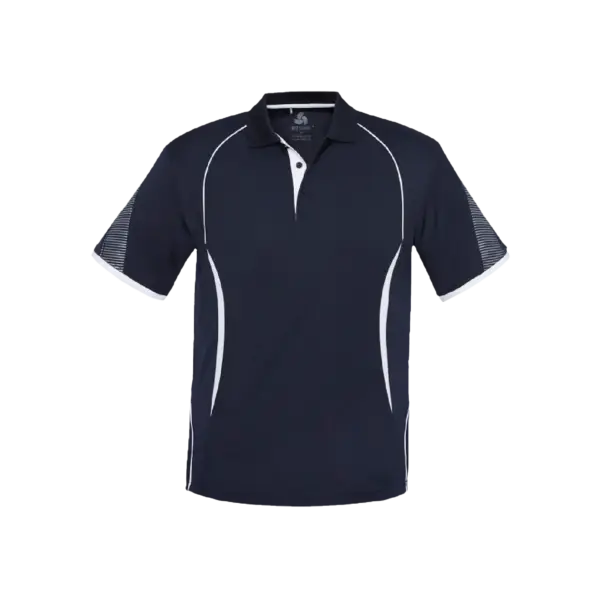 BIZ COLLECTION RAZOR POLO MENS NAVY/WHITE
